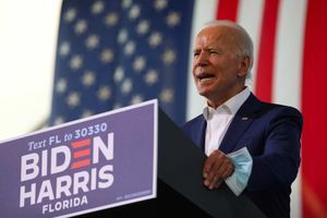 Joe Biden à Miramar, en Floride, le 13 octobre 2020.