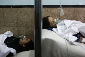 Des écolières empoisonnées au gaz en mai 2013 à Kaboul.