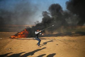 A Gaza, les manifestations diminuent d'intensité mais se poursuivent