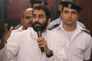 Le militant prodémocratie Alaa Abdel Fattah a été remis en liberté provisoire, ici en novembre 2014.