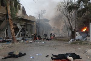 Jub al-Quba, le 30 novembre.Vingt-deux enfants font partie des victimes du dernier bombardement. 