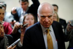 John McCain au Capitole, en octobre 2017.