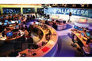  La salle de rédaction et le plateau d’Al-Jazira anglais.