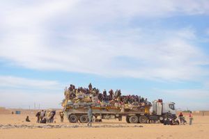Convoi de migrants au Niger (photo d'illustration)