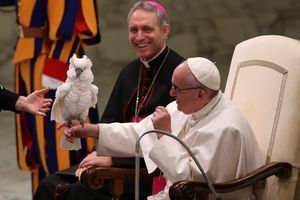 Au Vatican, un perroquet pour le pape François