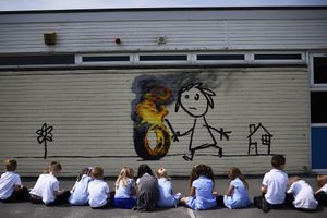 Banksy signe une nouvelle œuvre dans une école