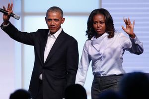 Barack et Michelle Obama en 2017. 