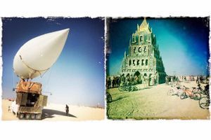 Les premières installations du Burning Man 2015