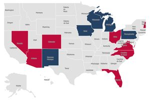 Carte interactive : les Etats-clés de la présidentielle américaine