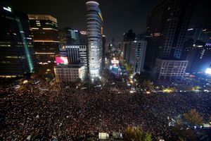 Les Sud-coréens dans la rue pour demander la démission de leur présidente