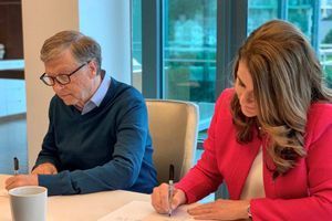 Bill et Melinda Gates, en janvier 2019.