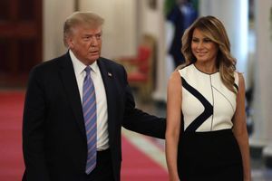 Donald et Melania Trump à la Maison-Blanche, en juillet 2020.