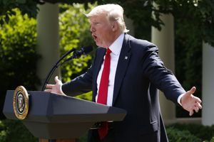 Donald Trump à la Maison Blanche, le 1er juin 2017.