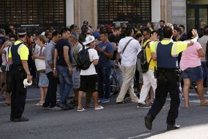 En images : à Barcelone, sur les lieux de l'attaque