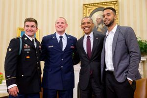 Barack Obama reçoit les héros du Thalys
