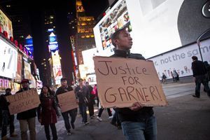 "Justice pour Eric Garner. La vie des Noirs compte"