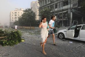 Des victimes des explosions à Beyrouth. 