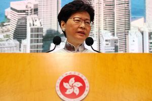 La dirigeante de l'exécutif de Hong Kong Carrie Lam.