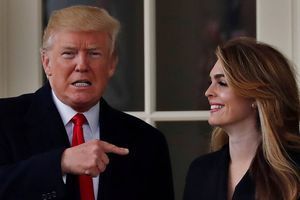 Donald Trump et Hope Hicks à la Maison-Blanche, en mars 2018.