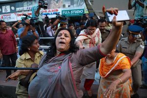 Inde : manifestations après l'entrée de deux femmes dans le temple de Sabarimala
