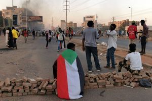 Manifestation à Khartoum, au Soudan, le 17 novembre 2021.