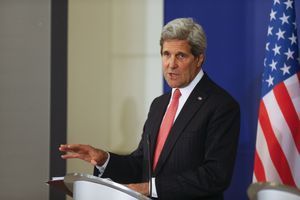 John Kerry était jeudi à Sofia, en Bulgarie. 