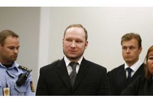 Anders Behring Breivik à son procès.