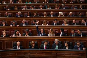 Au Parlement espagnol, en avril 2018.