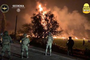 L'incendie de l'oléoduc s'est produit dans la localité de Tlahuelilpan.