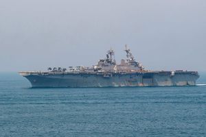Un navire américain dans le Golfe, en juillet 2019.