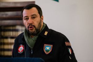 Le ministre de l'Intérieur italien Matteo Salvini. 