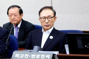 L'ancien président sud-coréen Lee Myung-bak, en mai 2018.