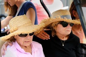 Ethel et Courtney Kennedy à Hyannis Port, le 2 août 2019.