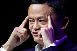 Le fondateur d'Alibaba à Paris, en 2019. 