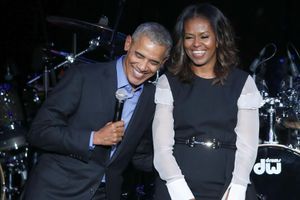 Barack et Michelle Obama à Chicago, en novembre 2017.