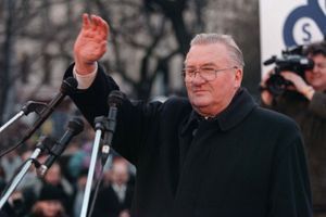 Michal Kovac, l'ancien président slovaque, en 1998.
