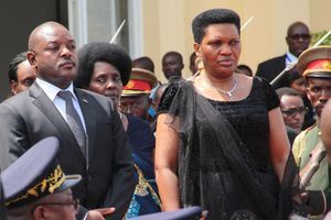 Le président Pierre Nkurunziza, ici avec la Première dame Denise Nkurunziza , refuse de dialoguer avec le Cnared, qui s'opposait à son troisième mandat.