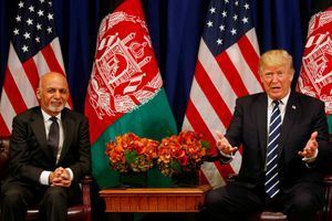 Le président afghan Ashraf Ghani et son homologue américain Donald Trump, en septembre 2017.