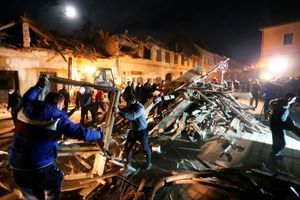Les dégâts après le séisme en Croatie.