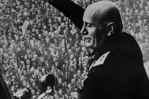 Le dictateur Benito Mussolini, en 1922.