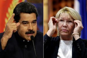 Nicolas Maduro le 22 août 2017, et Luisa Ortega Diaz le 6 août 2017.