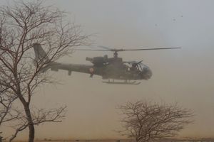Un hélicoptère Gazelle, photographié en mars 2019 au Mali (image d'illustration). 
