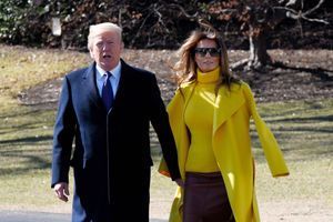 Donald et Melania Trump à la Maison-Blanche, le 5 février 2018.