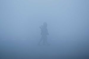 New Delhi s'est réveillée dans un épais brouillard 