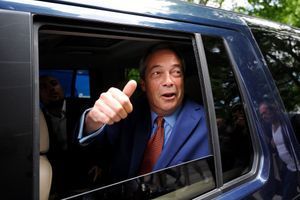 Nigel Farage, le leader de l'Ukip après la victoire du camp favorable au Brexit. 