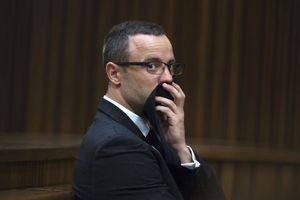 Oscar Pistorius au tribunal de Pretoria, ce mardi.