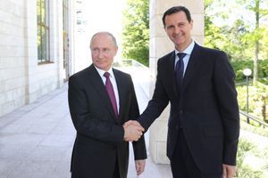 Vladimir Poutine et Bachar al-Assad à Sotchi. 