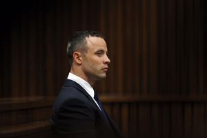 Oscar Pistorius au tribunal de Pretoria, ce mardi. 