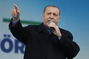Recep Tayyip Erdogan à Rize, le 3 avril 2017.