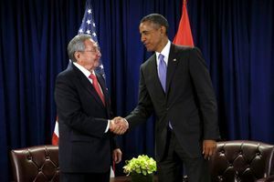 Raul Castro et Barack Obama.